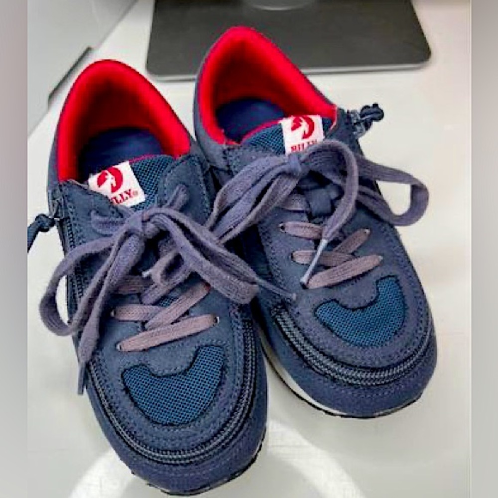 BILLY KIDS NAVY JOGGER ADAPTIVE SNEAKERS - Size 13 Kids